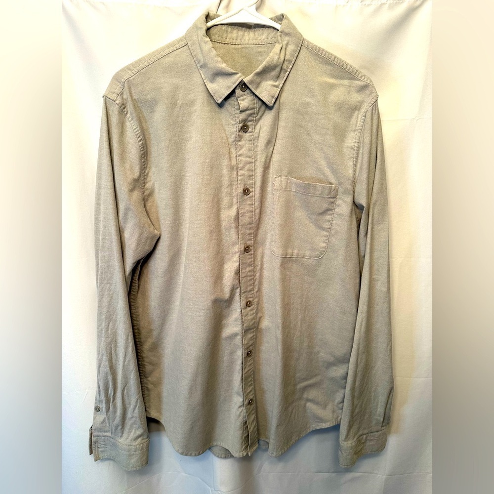 Lululemon Shirt Commission Men’s Medium Or Large Button Gray Long Sleeve Pocket